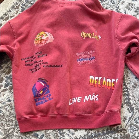 Hollister x Taco Bell Red Graphic Hoodie - Picture 3 of 3